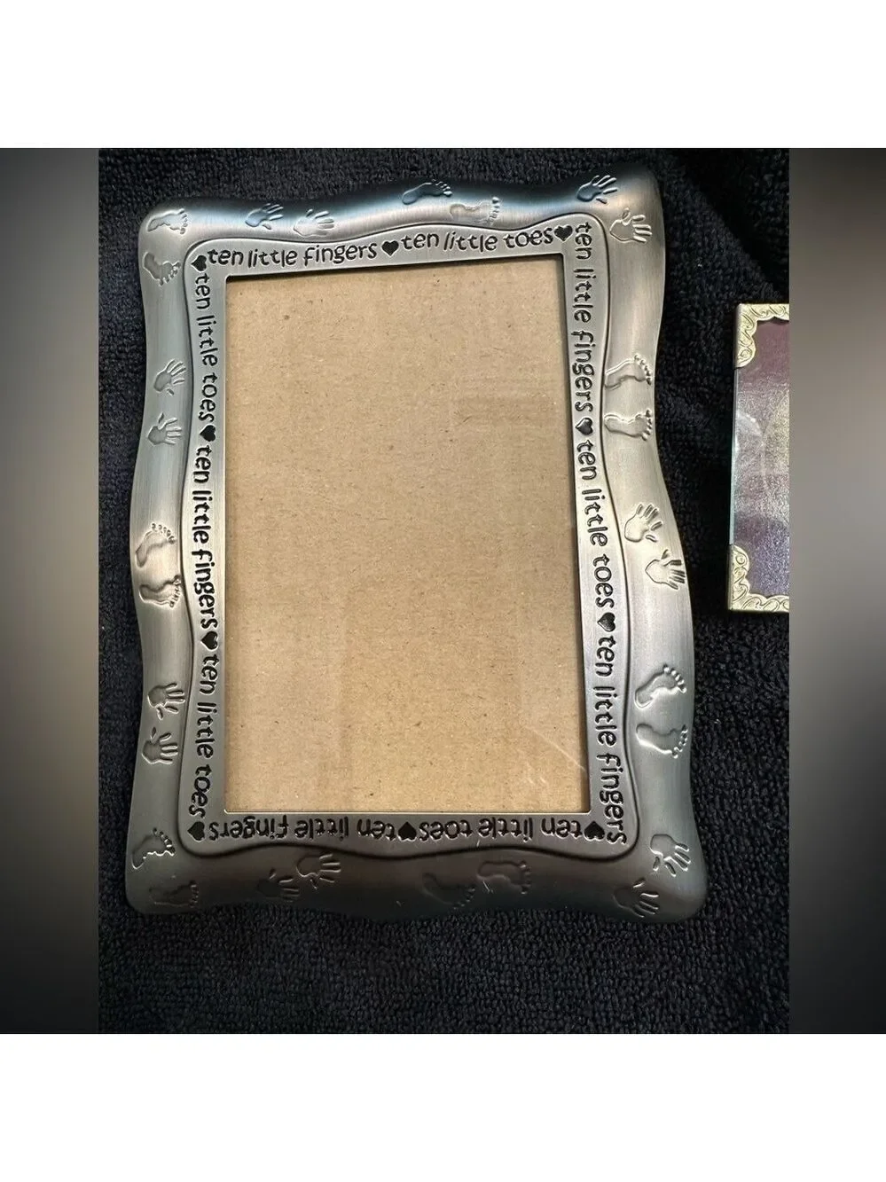 Baby Picture Frame by Malden International Designs Pewter 4x6 + Thomas Kinkade